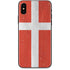 Denmark Flag Distressed iPhone XS Skin